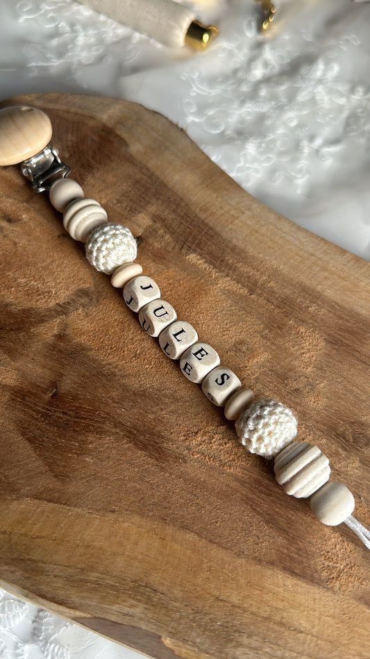 Attache tétine « TRICOT »