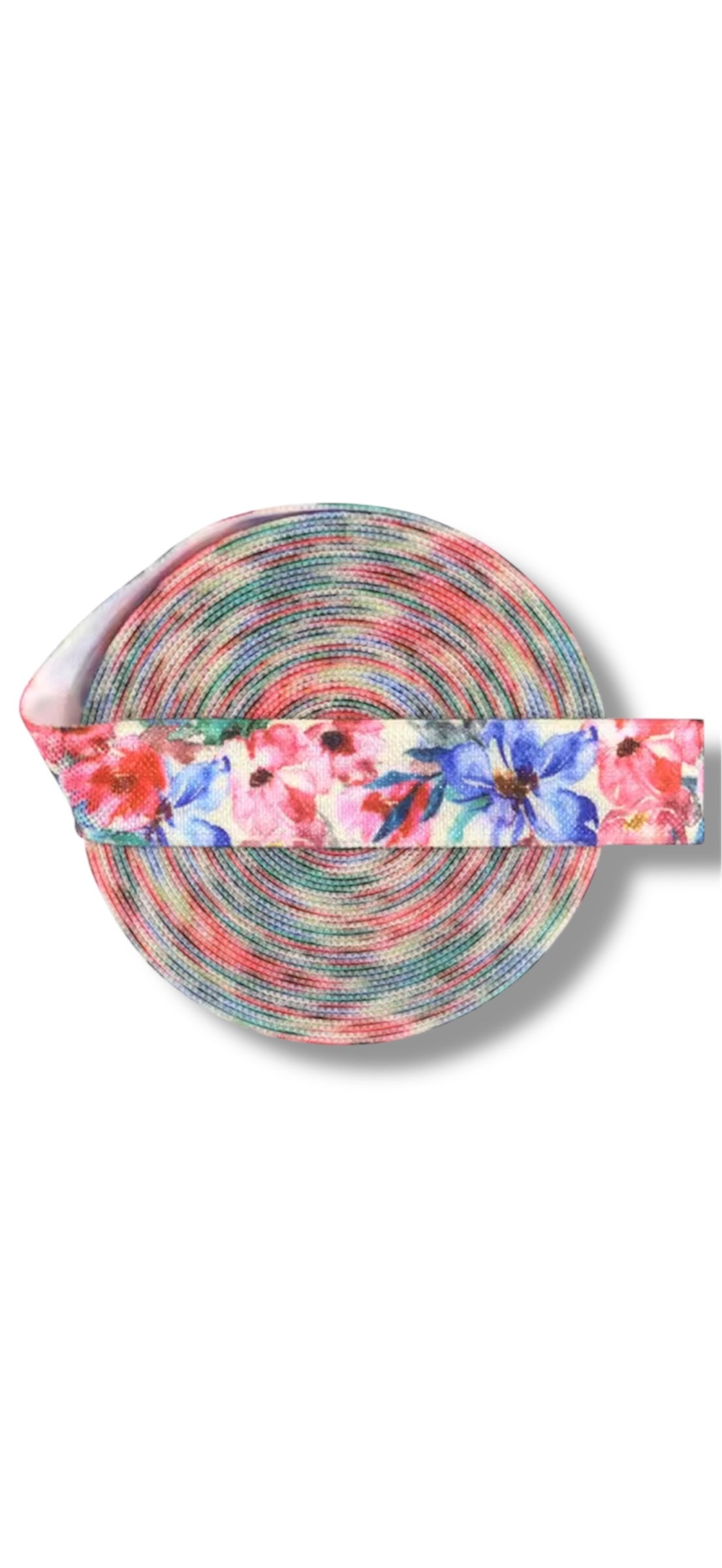 Ruban - Fleurs multicolores