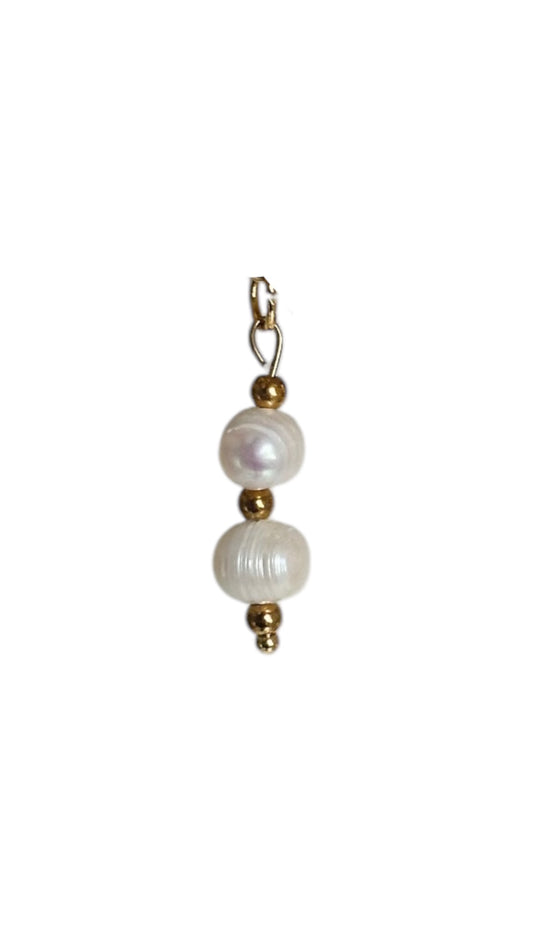 Charm double perles d’eau douce