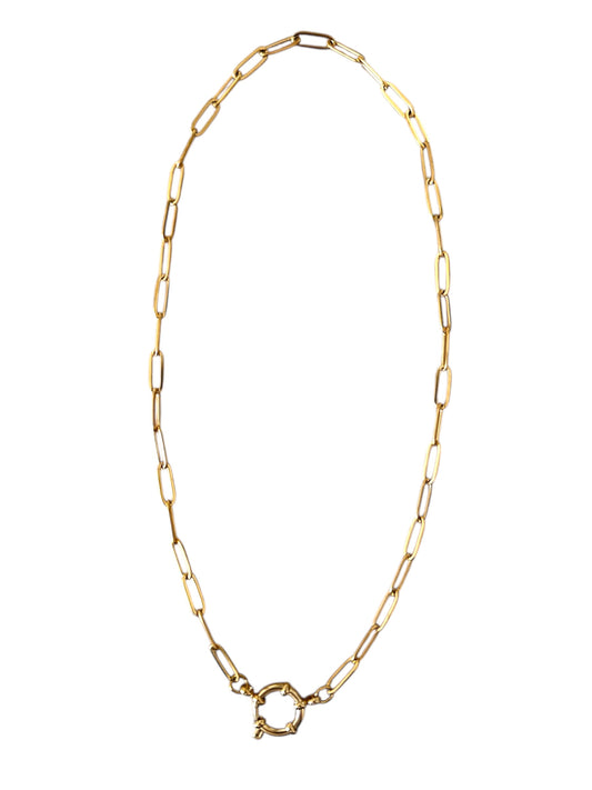Chaîne maille trombone mousqueton